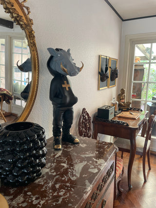 THE CLONE XXL a vibrant fusion of cartoons and wildlife in bold pop art sculpture form by Kaj Ransvi.