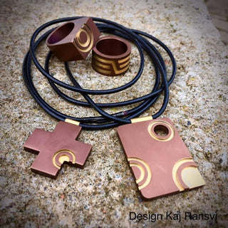 The Necklace TARGET 1 from the Jewelry Collection By Kaj Ransvi, when you want to stand out from the crowd!