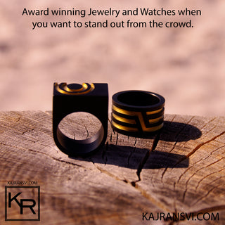 The Ring PLATEAU 2 from the Jewelry Collection By Kaj Ransvi, when you want to stand out from the crowd!