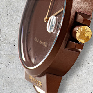 The REMINDER is an exquisite watch crafted to help you keep time and reflect on the effects of climate change. Award winning design!