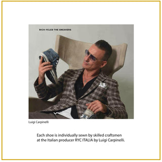 THE SNEAKER a masterpiece of design and craftsmanship that is meticulously handcrafted in Italy for the ultimate in style and comfort.