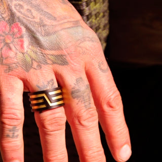 The Ring LINES 2 from the Jewelry Collection By Kaj Ransvi, when you want to stand out from the crowd!